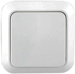 Διακόπτης απλός χωνευτός λευκός
